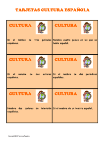 tarjetas cultura española - Español para inmigrantes y refugiados
