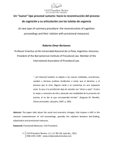 “nuevo” tipo procesal sumario: hacia la reconstrucción del proceso