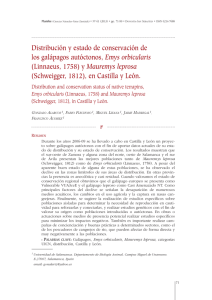 Distribución y estado de conservación de los galápagos autóctonos