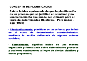 Concepto de Planificación