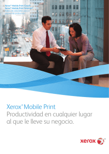 Folleto de Xerox Mobile Print - Para la Impresión Remota