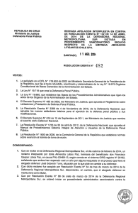 republica de chile rechaza apelacion interpuesta en contra