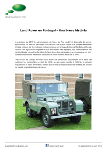 Land Rover en Portugal - Una breve história
