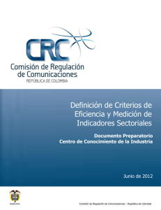 Definición de Criterios de Eficiencia y Medición de