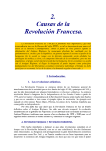2. Causas de la Revolución Francesa.