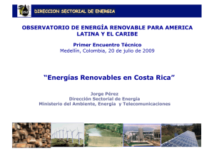 Energías Renovables en Costa Rica