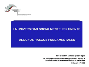 la universidad sdcialmente pertinente