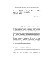 ASPECTOS DE LA RELACI&Oacute;N DEL FIEL CON LA ORGANIZACI&Oacute;N