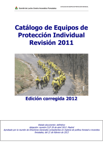 Catálogo de Equipos de Protección Individual Revisión 2011