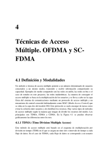 4. Técnicas de acceso múltiple. OFDMA y SC