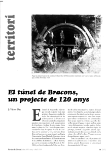 El túnel de Bracons^ un projecte de 120 anys