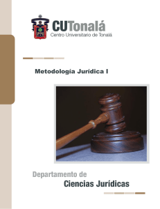 Metodología Jurídica I - Universidad de Guadalajara