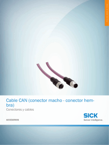 Conectores y cables Cable CAN (conector macho - conector