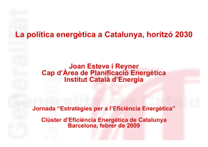 Pla de l`Energia de Catalunya 2006-2015