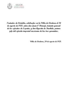 Tratados de Córdoba, celebrados en la Villa de Córdova el 24 de