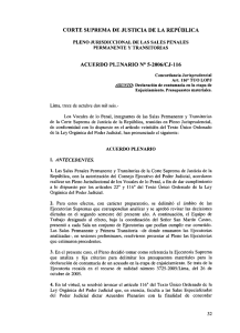 Acuerdo Plenario N° 5 - 2006