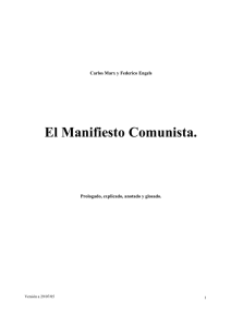 El Manifiesto Comunista.