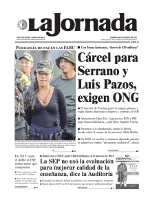 Cárcel para Serrano y Luis Pazos, exigen ONG - La Jornada