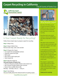 Carpet Recycling in California