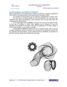 5.2 Estructuras repetitivas (cíclicas)