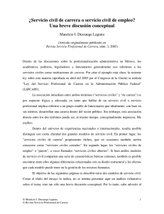 ¿Servicio civil de carrera o servicio civil de empleo?