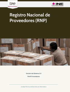 Registro Nacional de Proveedores (RNP)