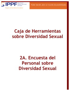 Encuesta del Personal sobre Diversidad Sexual