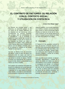 el contrato de factoreo: su relación con el contexto social y