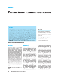 parto pretérmino:tratamiento y las evidencias