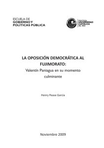 la oposición democrática al fujimorato