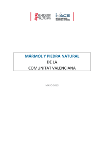 MÁRMOL Y PIEDRA NATURAL DE LA COMUNITAT VALENCIANA