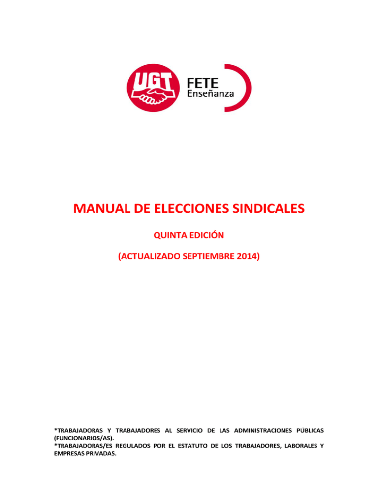 manual de elecciones sindicales FETEUGT