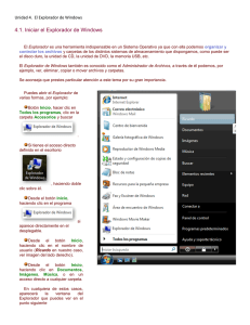 4.1. Iniciar el Explorador de Windows