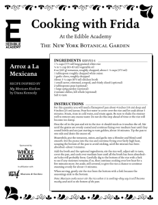 Cooking with Frida