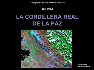 1. Presentación de la Cordillera de los Andes