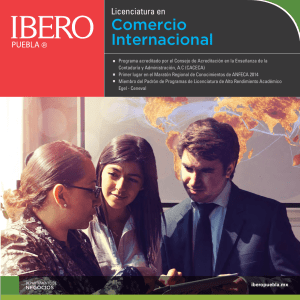 Comercio Internacional - Universidad Iberoamericana Puebla
