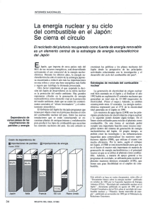 La energía nuclear y su ciclo del combustible en el Japón: Se cierra