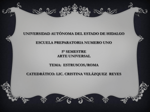 Etruscos - Universidad Autónoma del Estado de Hidalgo