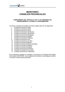 monitoreo consejos provinciales