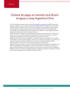 Sistema de pagos en moneda local Brasil