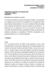 PRESIDENTE MUNICIPAL DE VENUSTIANO CARRANZA, PUEBLA