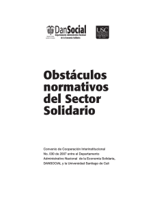 Obstáculos normativos del Sector Solidario