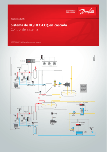 Sistema de HC/HFC-CO2 en cascada Control del sistema