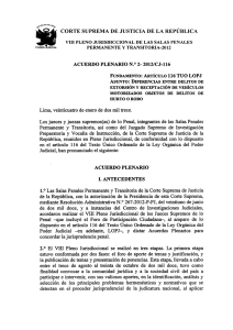 Acuerdo Plenario N° 2 - 2012