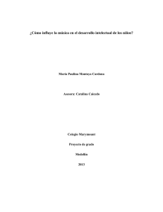 ¿Cómo influye la música en el desarrollo intelectual de los niños?