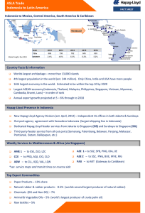 ASLA Trade Indonesia to Latin America - Hapag