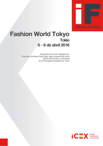 Informe de feria Fashion World Tokyo abril2016