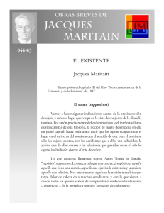 4 El Existente - Jacques Maritain