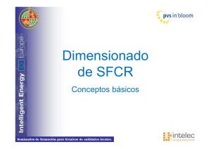 Dimensionado de SFCR