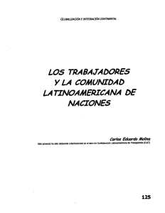 Los trabajadores y la comunidad latinoamericana de naciones